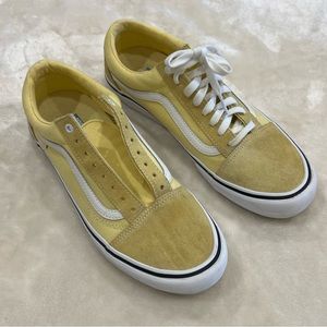 Vans Off The Wall Yellow Canvas Sidewall Skate Sneakers - Size 11 Men’s (500714)